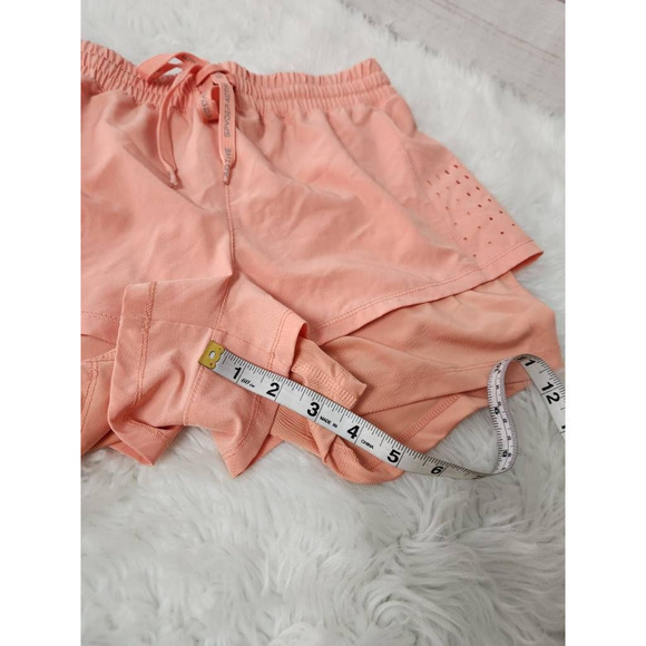 Spyder Active Womens Athletic Shorts Orange Pockets Mid Rise Drawstring Solid S - Picture 5 of 7